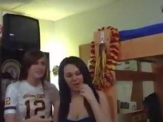 Young College Students Enjoying adult clip