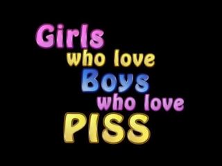 Girls who love guys who love piss 1
