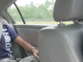 Delicate Babes Sucking prick In Car
