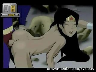 Justice league 臟 視頻 - superman 為 懷疑 女人