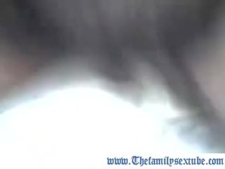 Indian son takes his mom outside to milk her tits---www.thefamilysextube.com