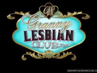 Lesbian Granny Yara Serviced by beguiling Rebecca